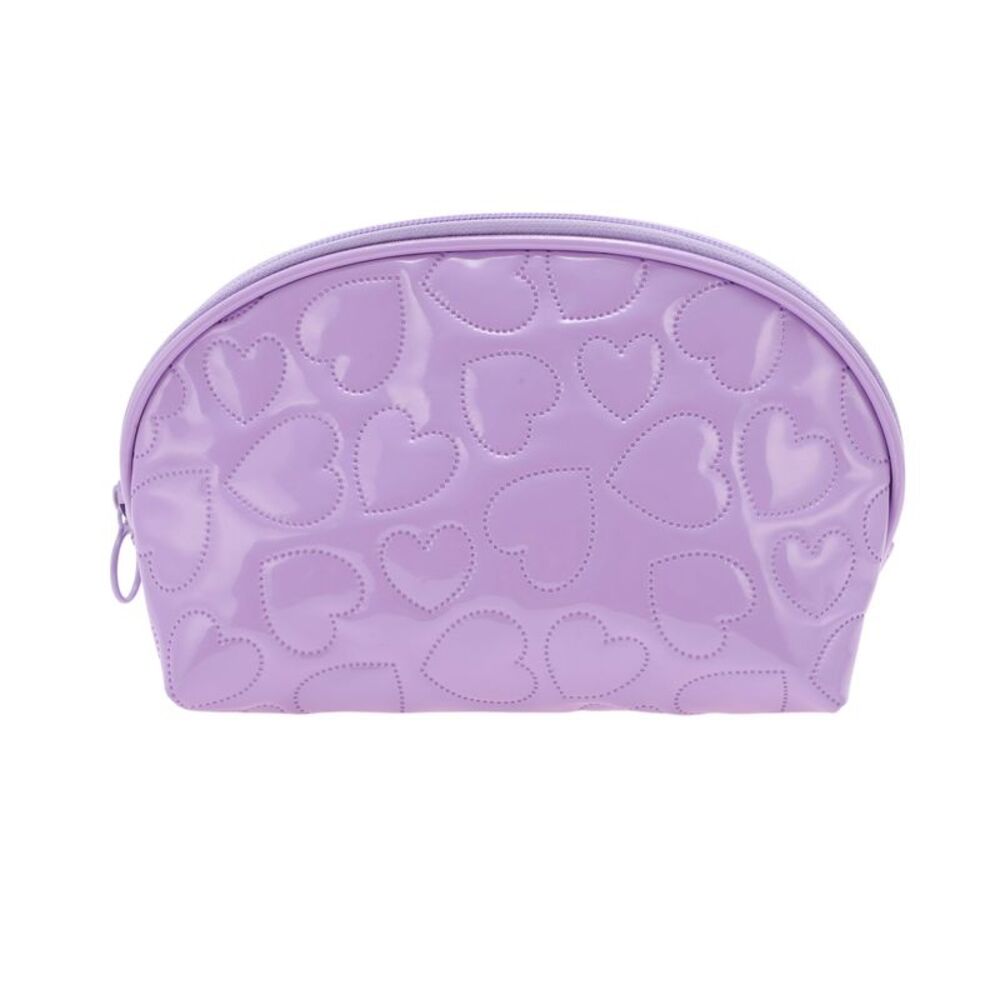 Shell Shape Heart Makeup Bag Purple